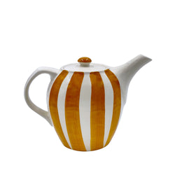 Teapot in Yellow, Stripes