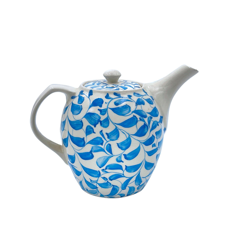 Teapot in Light Blue, Scroll