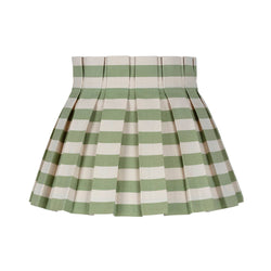 Small Empire Lampshade 24cm with Tangier Olive Stripe Cover