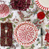 Red Scroll Dinner Set (16 Piece)