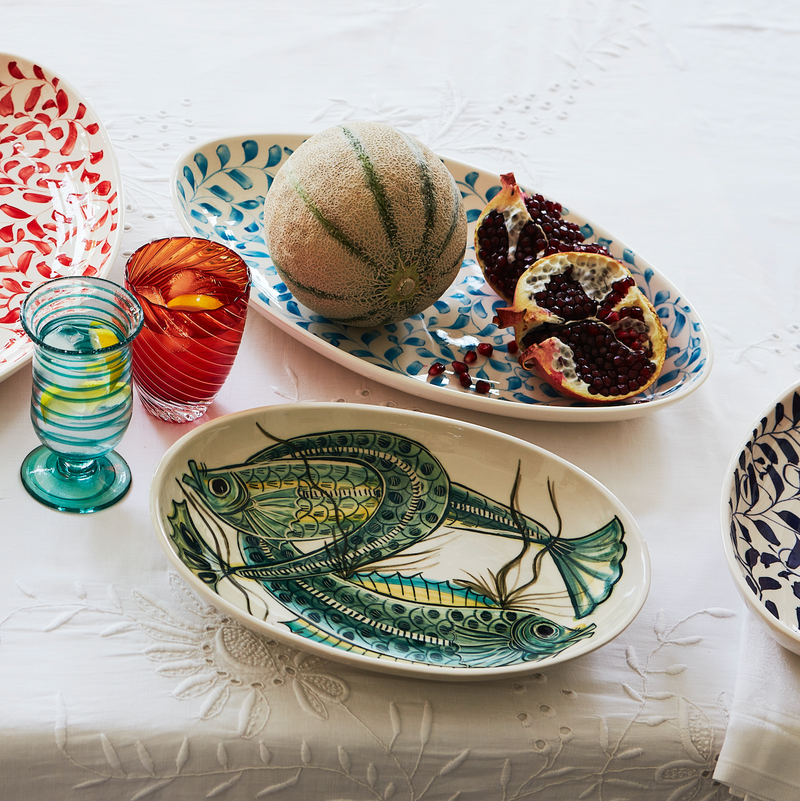 Ceramic sales oval plate